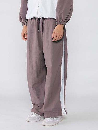 Nylon Crinkle Snap Wide Pant - SEARCH410 - Modalova