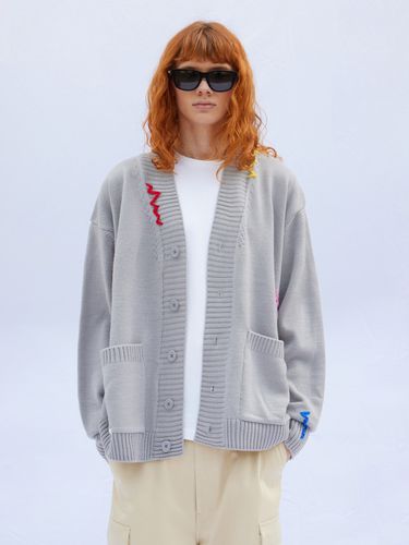 Embroidery Wool Knit Cardigan - V2 - Modalova