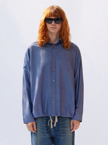 Denim Oxfort Shirt Jacket _ Blue - V2 - Modalova