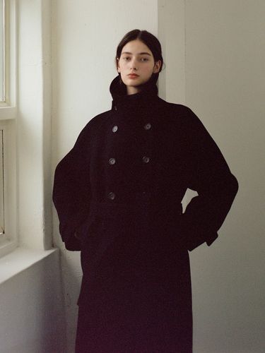 Madison Double Coat - Black - KINDERSALMON - Modalova