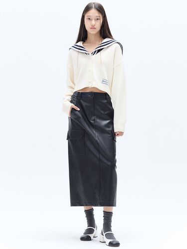 Sailor Collar Cardigan - HAE BY HAEKIM - Modalova