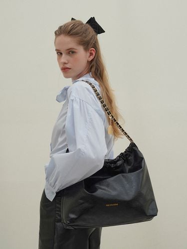 Vegan Leather Small Hobo Bag_Black - RUE D’EUGENIE - Modalova