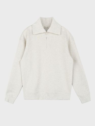 High-Neck Half-Zip Sweatshirt - LIEU HOMME - Modalova