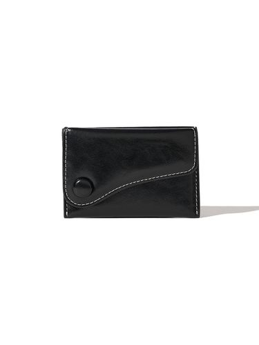 Dot Saddle Slim Mini RFID Card Wallet_Black - Le masque - Modalova