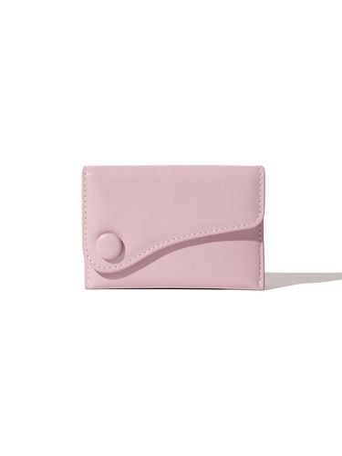 Dot Saddle Slim Mini RFID Card Wallet_Baby Pink - Le masque - Modalova