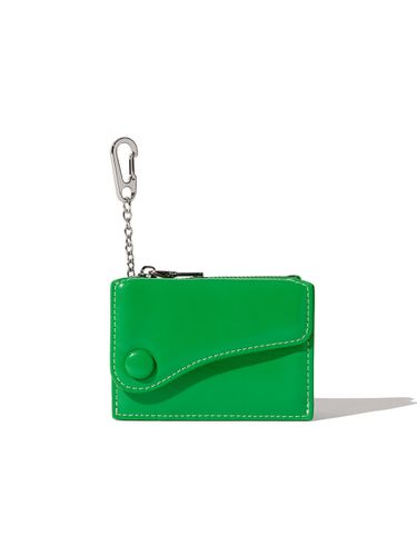 Dot Saddle Keyring Coin Zipper Card Wallet_Green - Le masque - Modalova