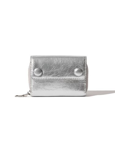 Dot Pocket Coin Zipper Card Wallet_Silver - Le masque - Modalova