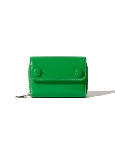 Dot Pocket Coin Zipper Card Wallet_Green - Le masque - Modalova