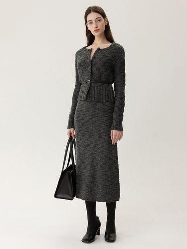 Boucle Skirt - Charcoal - KINDERSALMON - Modalova