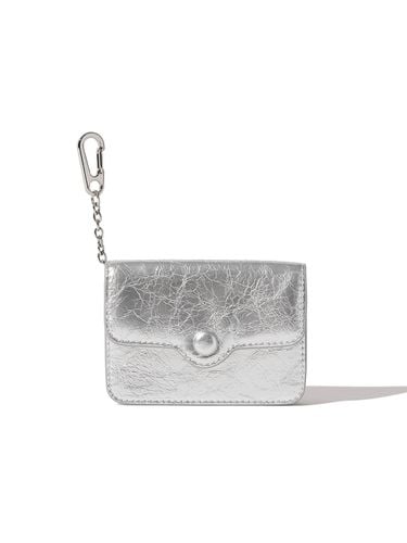 Dot Compact Keyring Card Wallet_Silver - Le masque - Modalova