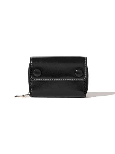 Dot Pocket Coin Zipper Card Wallet_Black - Le masque - Modalova