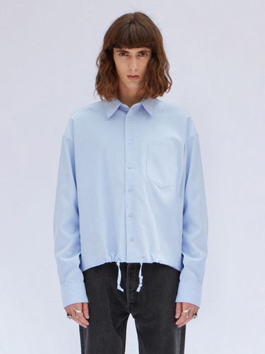 Cropped Oxford Shirt _ Blue - V2 - Modalova