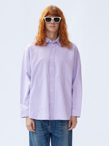 Front Pocket Oxford Shirt _ Purple - V2 - Modalova