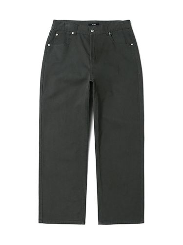 Semi Wide Color Denim Pants _ - ADHOC - Modalova