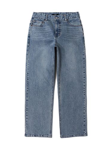 Semi Wide Denim Pants _ Indigo - ADHOC - Modalova