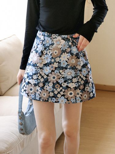 Cest Flower Jacquard Mini Skirt () - Cest Moidew - Modalova