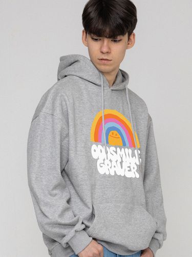 UNISEX] Oddsmile Rainbow Smile Hoodie _ - GRAVER - Modalova