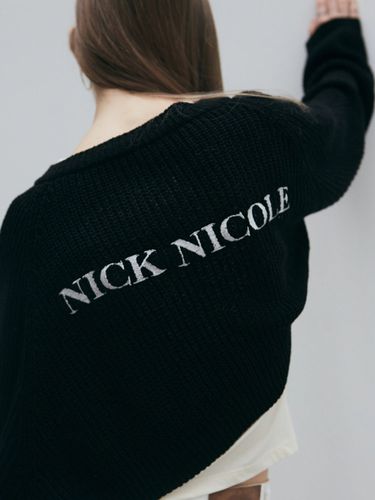 Nicole Bolero Logo Cardigan - Black - NICK&NICOLE - Modalova