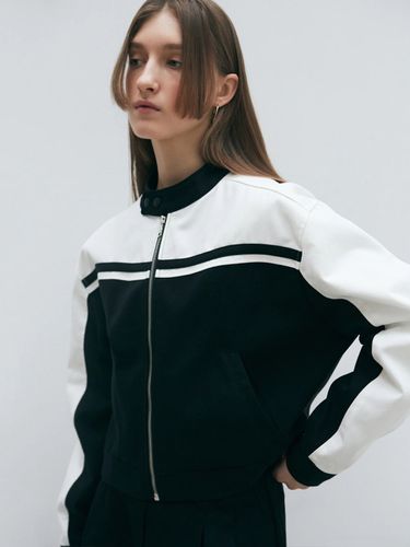 Nick Racing Crop Jacket - Black - NICK&NICOLE - Modalova