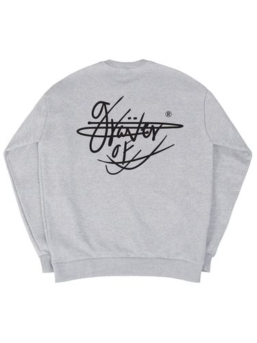 ODNR] Lettering Sign Logo Back Sweatshirt - GRAVER - Modalova