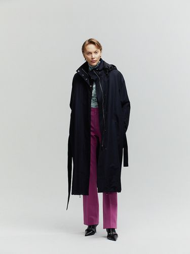 Relaxed Silk Blend Anorak Coat - L’H.A.S - Modalova