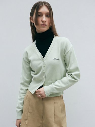 Essential Basic Logo Cardigan - NICK&NICOLE - Modalova