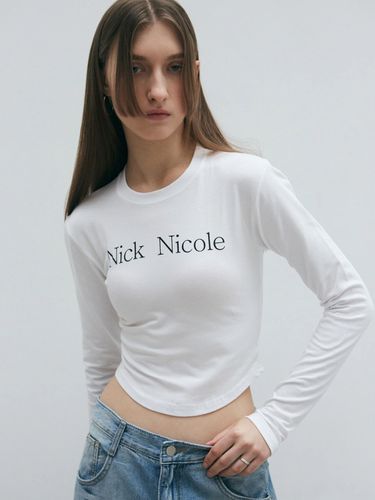 Mood Nicole LS Crop Tee - White - NICK&NICOLE - Modalova