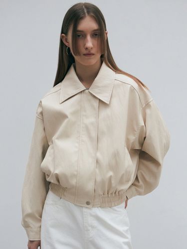 Vintage Washing Leather Blouson - NICK&NICOLE - Modalova