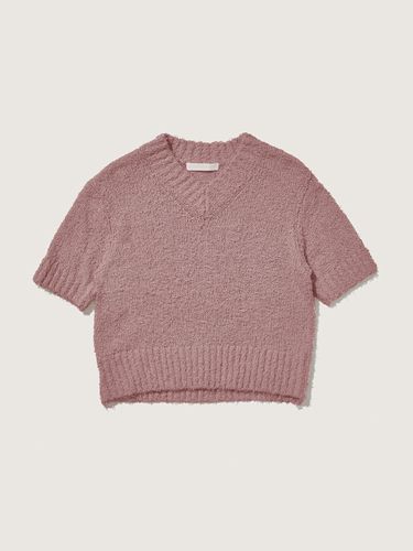 V-neck Boucle Sweater_Pink - PLAC - Modalova