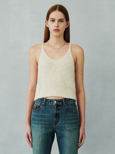 Layered String Bustier Boucle Sweater - PLAC - Modalova