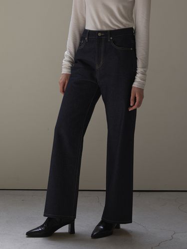 Pale Greige Denim Pants_Denim - MOMET - Modalova