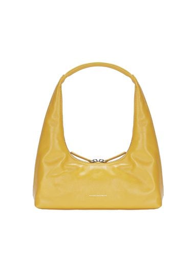 Hobo Shoulder Bag_Yellow Glossy Plain - MARGESHERWOOD - Modalova