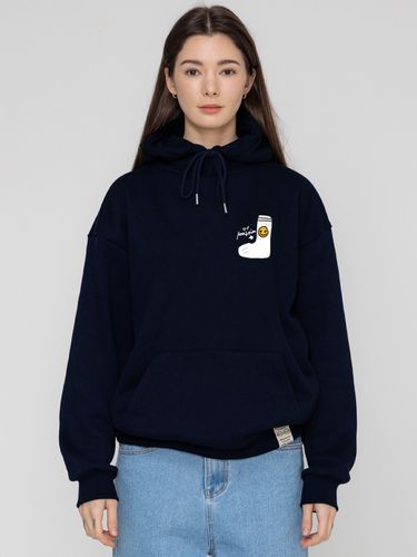 Socks Drawing Smile Hoodie - Navy - GRAVER - Modalova