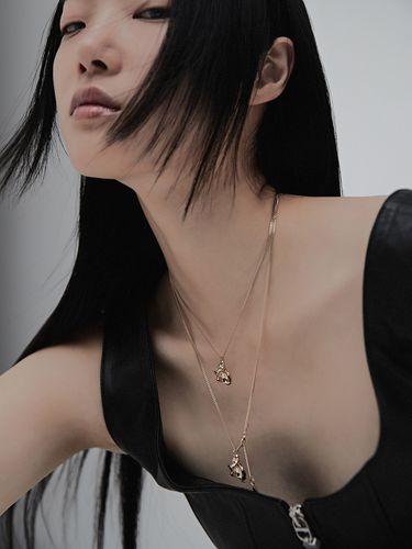 Angle Harmony Two-way Necklace (2 Color) - Hustad - Modalova