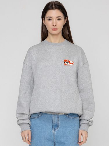 OF Sweatshirt - Gray/Red Logo - GRAVER - Modalova