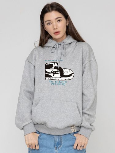 OF Shoes Center Hoodie - Gray/Black Logo - GRAVER - Modalova