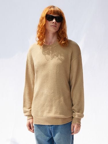 Boucle Knit Sweater - Beige - V2 - Modalova