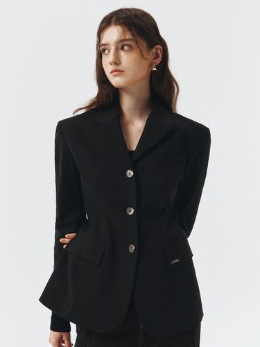 Slim-fit Tailored Jacket - Black - ARTID - Modalova