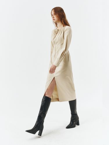 Strap Point Dress - Beige - ARTID - Modalova