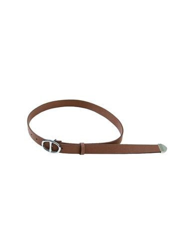 Circle Suede Belt_Brown - ILLIGO - Modalova