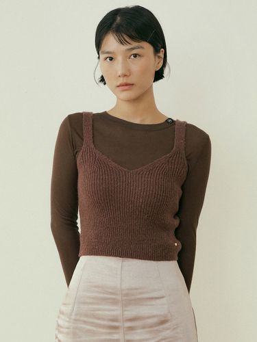 Fel Knit Bustier_Dusty Violet - REORG - Modalova