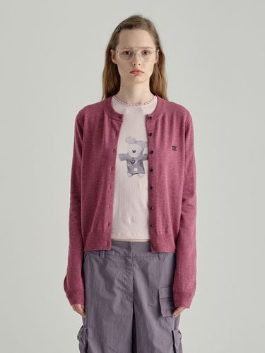 Crewneck Cardigan_Purple - MARGESHERWOOD - Modalova