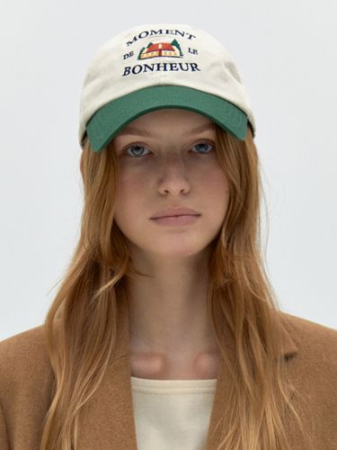 Bonheur Ball Cap_Light Beige / Green - DEPOUND - Modalova