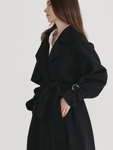 Handmade Trench Coat - Black - MaLoupe - Modalova