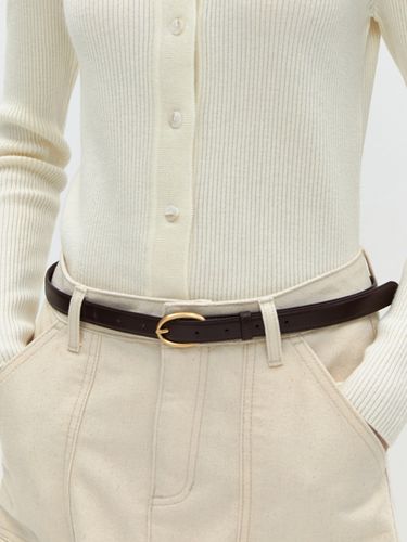 Classic Leather Belt_Deep Brown - DEPOUND - Modalova