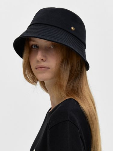 Cotton Twill Bucket Hat_Black - DEPOUND - Modalova