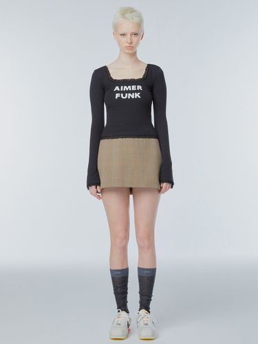 Low-rise Wool Mini Skirt - INSTANTFUNK - Modalova