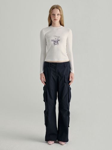 Ribbon Cargo Pants_Black - MARGESHERWOOD - Modalova