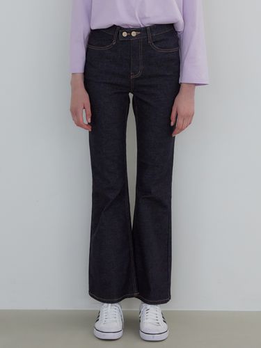 Button Point Bootcut Denim_Indigo - ZEROSTREET - Modalova