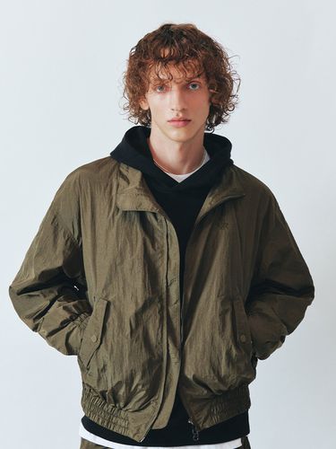 Nylon Blouson Wind Breaker Jumper_Khaki - CITYBREEZE - Modalova